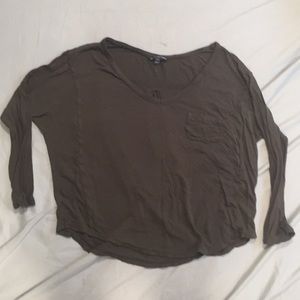 Batwing Sleeve Long Sleeve Shirt